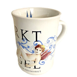 MARKT DER ENGEL Mug Cup Koln White Textured Market of Angels Germany Cherub Boy
